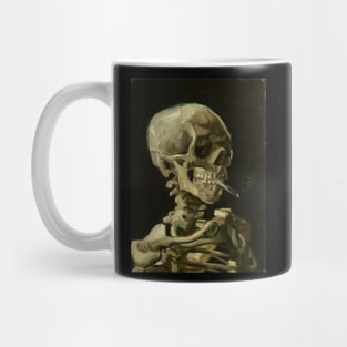 Vincent Van Gogh (Skull with Cigarette, 1885) Art Poster Print Mug